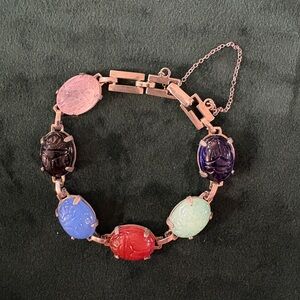 Multicolor Scarab Bracelet